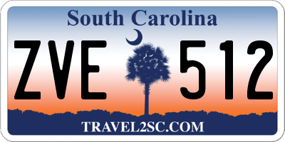 SC license plate ZVE512