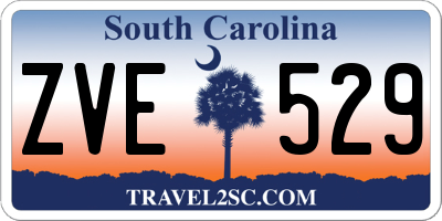 SC license plate ZVE529