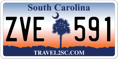 SC license plate ZVE591