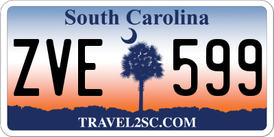 SC license plate ZVE599