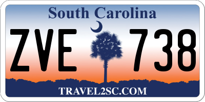SC license plate ZVE738