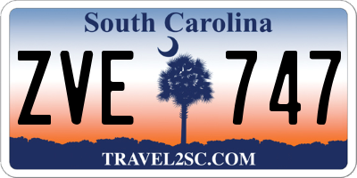 SC license plate ZVE747