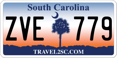 SC license plate ZVE779