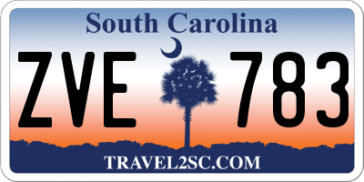 SC license plate ZVE783