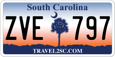 SC license plate ZVE797