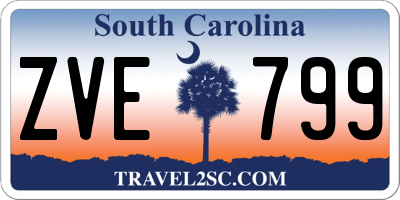 SC license plate ZVE799
