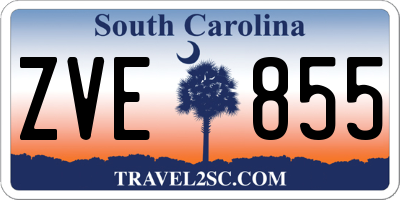 SC license plate ZVE855