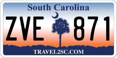 SC license plate ZVE871