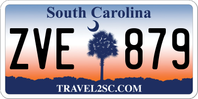 SC license plate ZVE879