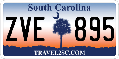 SC license plate ZVE895