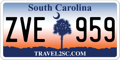SC license plate ZVE959
