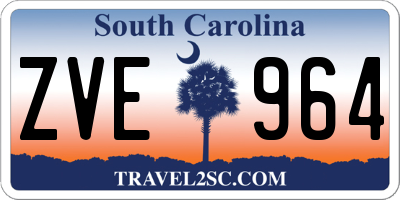 SC license plate ZVE964