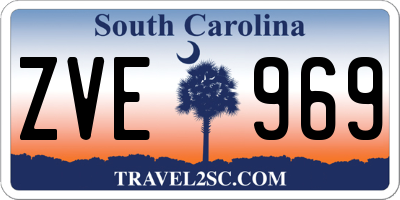 SC license plate ZVE969