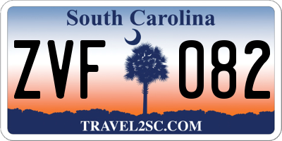 SC license plate ZVF082