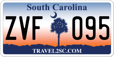 SC license plate ZVF095