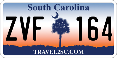 SC license plate ZVF164