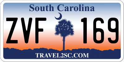 SC license plate ZVF169