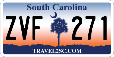 SC license plate ZVF271