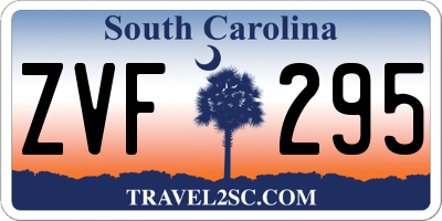 SC license plate ZVF295
