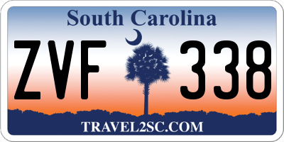 SC license plate ZVF338