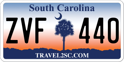SC license plate ZVF440