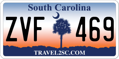 SC license plate ZVF469
