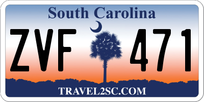 SC license plate ZVF471