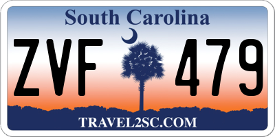 SC license plate ZVF479