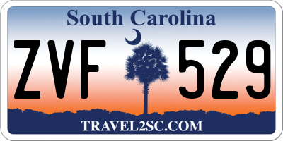 SC license plate ZVF529