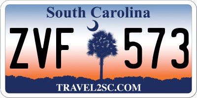 SC license plate ZVF573