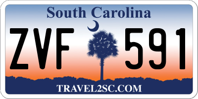 SC license plate ZVF591