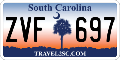 SC license plate ZVF697