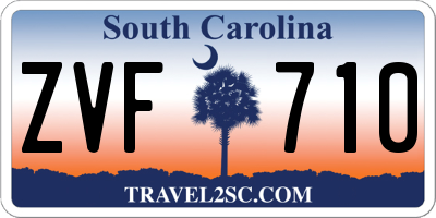 SC license plate ZVF710