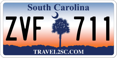 SC license plate ZVF711