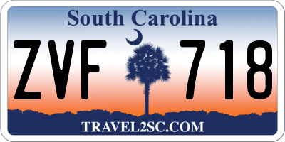SC license plate ZVF718
