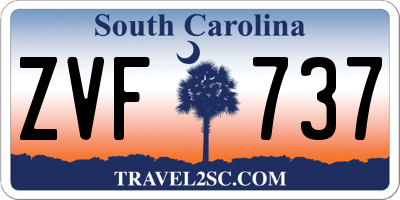 SC license plate ZVF737