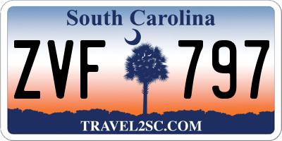 SC license plate ZVF797