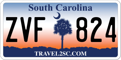SC license plate ZVF824