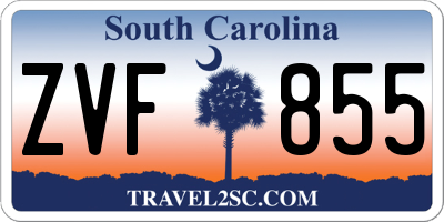 SC license plate ZVF855