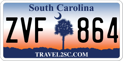 SC license plate ZVF864