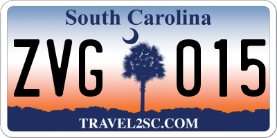 SC license plate ZVG015