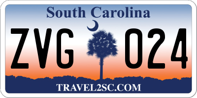 SC license plate ZVG024