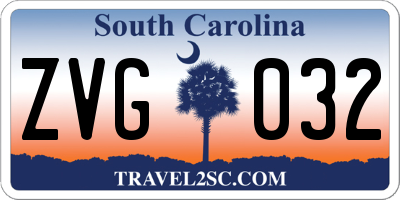 SC license plate ZVG032