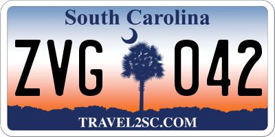 SC license plate ZVG042