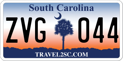 SC license plate ZVG044