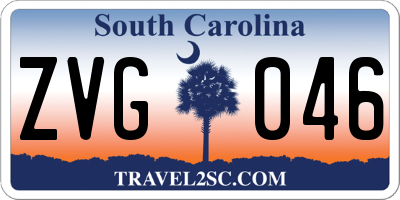 SC license plate ZVG046