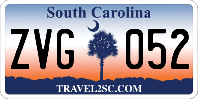 SC license plate ZVG052