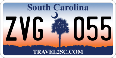 SC license plate ZVG055