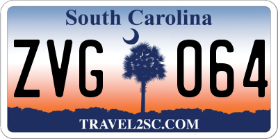 SC license plate ZVG064