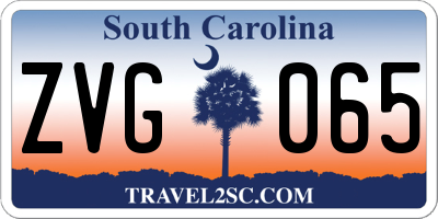 SC license plate ZVG065